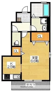 モンレーヴ都府楼南【1階】の間取り