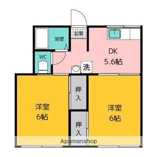 エヌ天拝【2階】の間取り