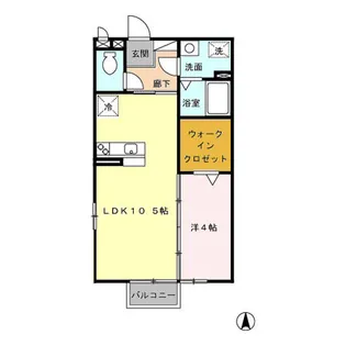 クレール・コート【1階】の間取り