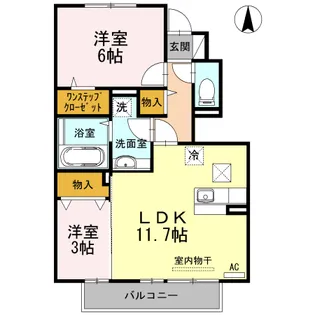 ハイコンプリートS【1階】の間取り