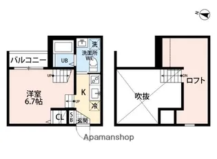 ヴァンクール二日市【1階】の間取り