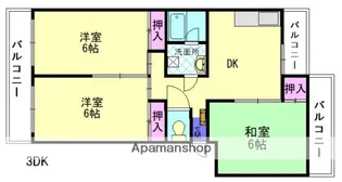 フォーサイト紫R・VIEW TERRACE【3階】の間取り