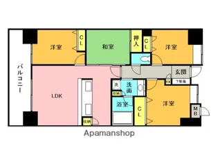 パルテノン筑紫ステーションタワー【15階】の間取り