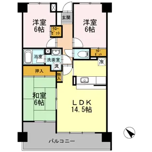 ロイヤルクローバー【3階】の間取り