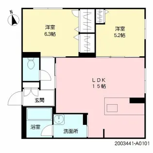 グランレジデンス【1階】の間取り