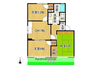 ジャルダンソレールC【1階】の間取り