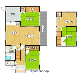 福岡県太宰府市通古賀5丁目【一戸建】の間取り