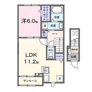 ROSA Ⅲ【2階】の間取り