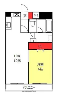 二日市ビル【4階】の間取り