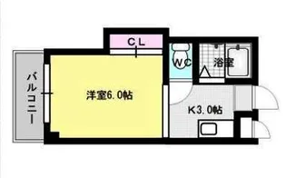 パシフィック白木原【2階】の間取り