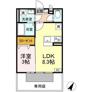 フロレスタ C棟【1階】の間取り
