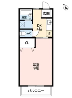 福岡県朝倉郡筑前町依井【アパート】の間取り