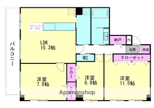 ライフステージPLATINUM【2階】の間取り