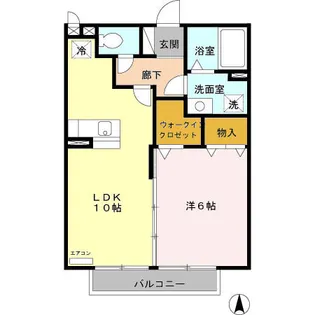 サンライズII番館【2階】の間取り