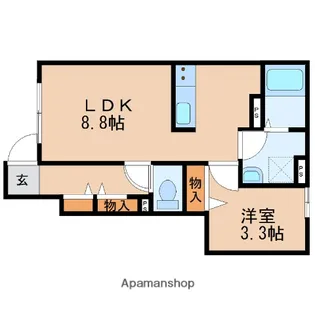 バローニ【1階】の間取り