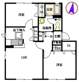 エトワール A棟【1階】の間取り
