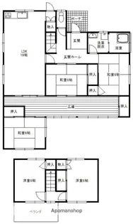 福岡県小郡市福童【一戸建】の間取り