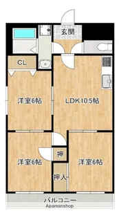 小郡NTビル【6階】の間取り