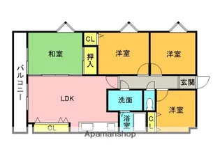 五条タウン【1階】の間取り