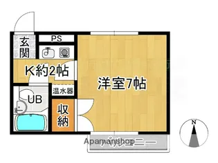 青雲荘Ⅱ【2階】の間取り