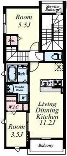 グランクリュ大野城【2階】の間取り