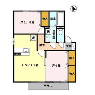 JAM B棟【1階】の間取り