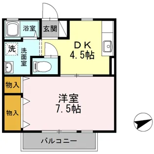 コーポアドヴァンスト【2階】の間取り