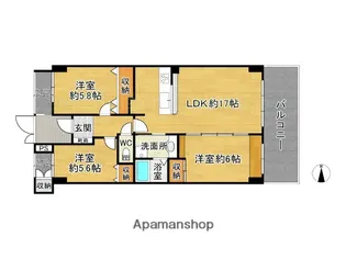 東峰マンション湯町【10階】の間取り