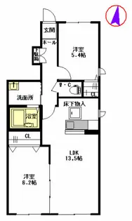 シャーメゾンK【1階】の間取り