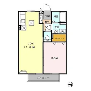 アビタシオン【1階】の間取り