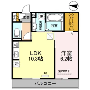 トロイス フィル【1階】の間取り