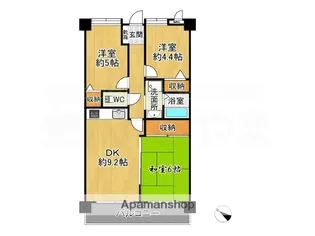 エバーライフリオ筑紫野【11階】の間取り