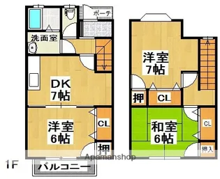 アネックスⅢ【1階】の間取り
