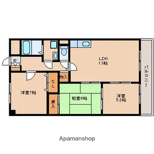 セトルヌーヴォ【4階】の間取り