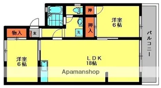 福岡県大野城市雑餉隈町5丁目【アパート】の間取り