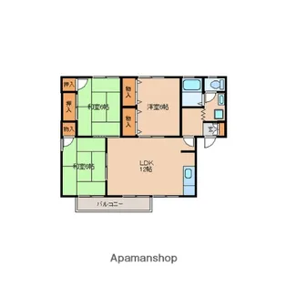セジュールエストワール【2階】の間取り