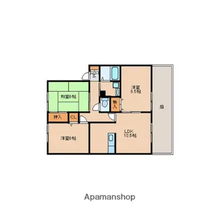 ウェルフェアビレッジ C棟・D棟【1階】の間取り