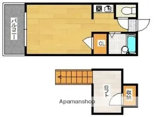 エクセル二日市【1階】の間取り