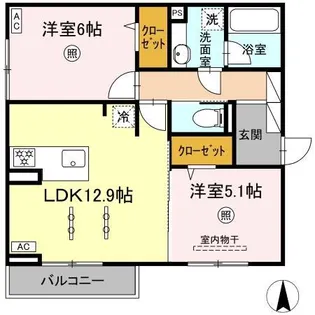グラジオ【2階】の間取り