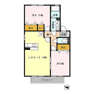 ヴェルドミール・大山【2階】の間取り