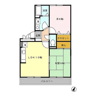 セジュール・プランタン【2階】の間取り