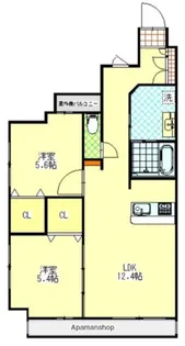 ARISTA SHIRAKIBARU【9階】の間取り