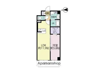 エルグランド二日市【8階】の間取り