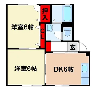 シャーメゾンHINA【1階】の間取り