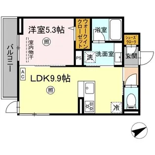 アベリアII番館【2階】の間取り