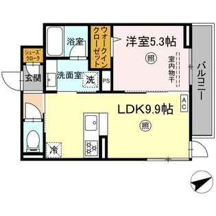 アベリアII番館【2階】の間取り