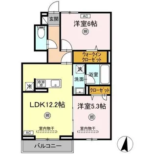 グラン・ルーチェ【103号室】の間取り