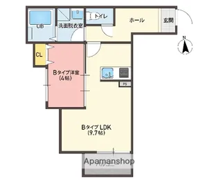 KT TERRACE稲吉【3階】の間取り