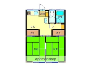コーポ大理(だいり)【2階】の間取り