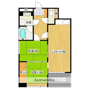 コラージュヴィラ二日市【7階】の間取り